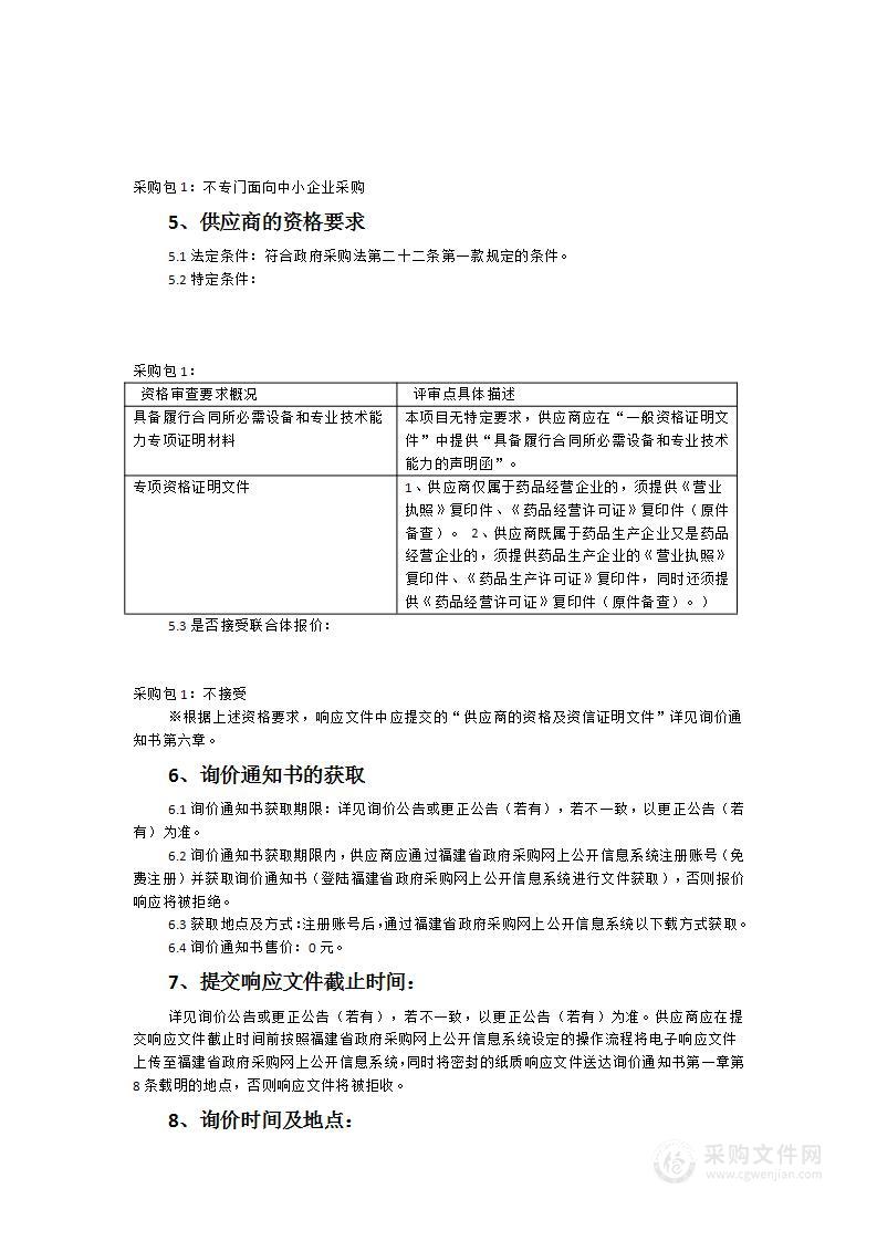 中药传统技能竞赛用中药饮片采购项目