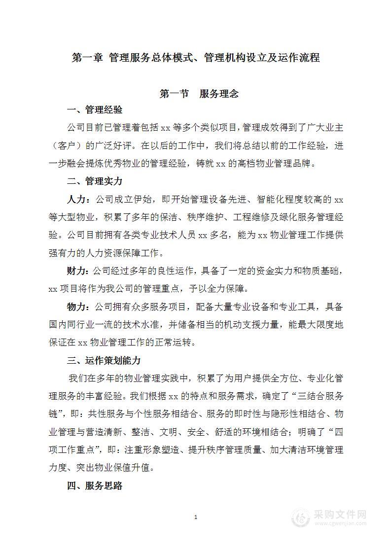 办公楼区物业管理服务方案